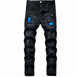 🔥Stylish Black Distressed Men's Jeans🔥